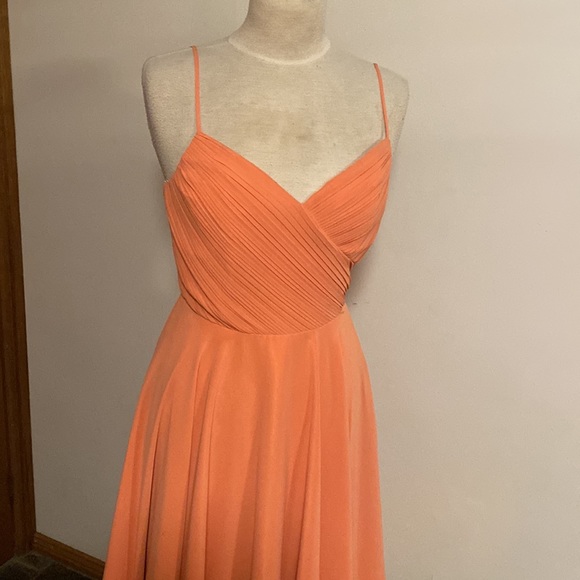Paco PM Orange Zest Cocktail Formal or Bridesmaid Dress size 8 - Picture 2 of 8